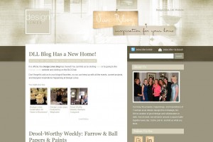 Design Lines Screenshot of New Blog 