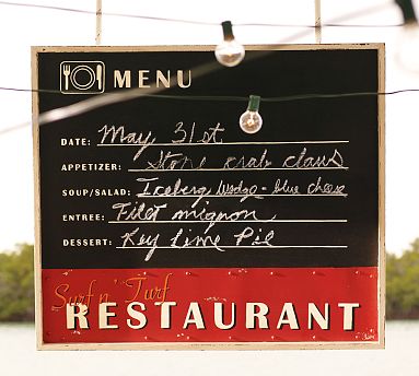 Potterybarn Chalkboard